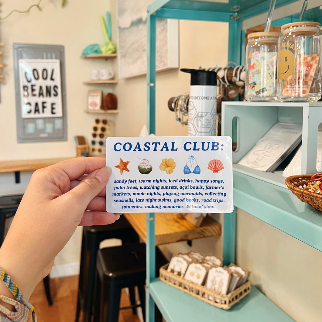 Coastal Club Sticker